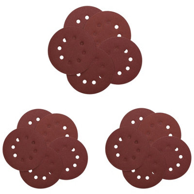 AB Tools 125mm 5" Hook And Loop Sanding Sander Abrasive Da Discs Fine 120 Grit 15Pc from B&Q