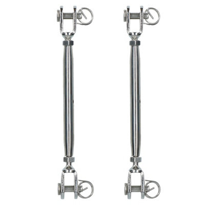 AB Tools Rigging Screw 5mm Jaw To Jaw Turnbuckle Straining Marine Stainless 2 Pack from B&Q