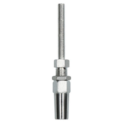 AB Tools 5mm Wire Cable Rope Rigging Stud Terminal Swageless Diy Fitting Stainless 316 from B&Q