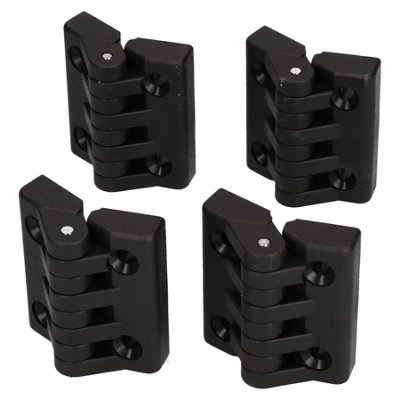 AB Tools Industrial Polyamide Plastic Hinge 64X65mm Door Hatch Locker Italian Made 4Pk from B&Q