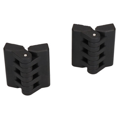 AB Tools Polyamide Hinge Plastic 64X65mm Concealed Fixing Door Locker Hatch 2Pk from B&Q