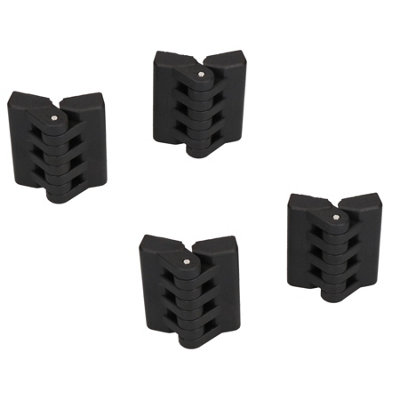 AB Tools Polyamide Hinge Plastic 64X65mm Concealed Fixing Door Locker Hatch 4Pk from B&Q