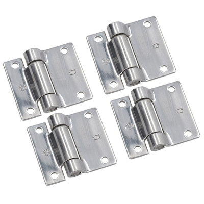 AB Tools Stainless Steel Hinge Heavy Duty 65X73mm Industrial Door Hatch Locker 4Pk from B&Q