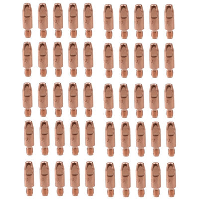 AB Tools 0.6mm Mig Welding Welder Round Contact Tips For Mb25 Mb36 Euro Torches 50Pk from B&Q