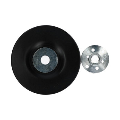 AB Tools M14 115mm Thread Plastic Backing Pad For 4-1/2" Angle Grinders Sanders Discs from B&Q