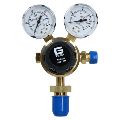 AB Tools Argon Regulator Single Stage 2 Gauge Gas Bottle 300 Bar Welding Welder from B&Q
