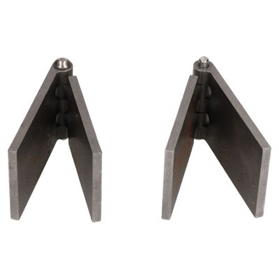 AB Tools 2 Pack Steel Butt Hinges Weld-On Extra Heavy Duty Industrial 50X161mm from B&Q