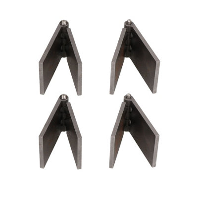 AB Tools 4 Pack Steel Butt Hinges Weld-On Extra Heavy Duty Industrial 50X161mm from B&Q