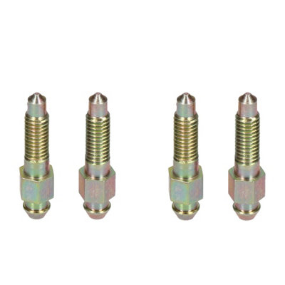 AB Tools 6mm X 1mm Long Steel Brake Caliper Bleeding Bleed Nipple Screw Bleedscrew 4Pc from B&Q