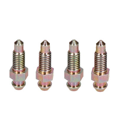 AB Tools 6mm X 1mm Short Steel Brake Caliper Bleeding Bleed Nipple Screw Bleedscrew 4Pc from B&Q