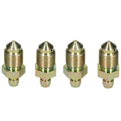 AB Tools 12mm X 1mm Steel Brake Caliper Bleeding Bleed Nipple Screw Bleedscrew 4Pc from B&Q