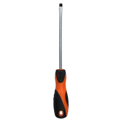 B&Q -  6mm Flat Headed Slotted Blade Screwdriver Magnetic Tip With Rubber Handle