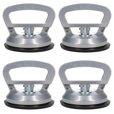 Ab Tools 115Mm Aluminium Suction Pad Cup Holder Lifting Glass Lifter Dent Puller 4 Pack
