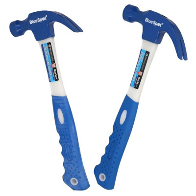 AB Tools 16Oz And 20Oz Fibreglass Claw Hammer Nail Screw Remover Removal Tool 2Pc from B&Q