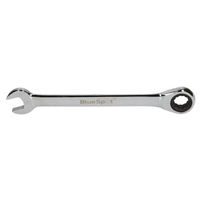 B&Q -  13mm Metric Ratchet Combination Spanner Wrench Reversible With 72 Teeth