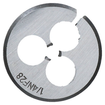 AB Tools Unf Die Threading Tool 1/4" X 28 Nf Split Die (38mm) Thread Cutter Tungsten Steel from B&Q