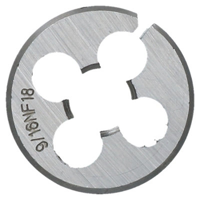 AB Tools Unf Die Threading Tool 9/16" X 18 Nf Split Die (38mm) Thread Cutter Tungsten Steel from B&Q