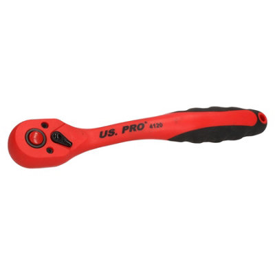 AB Tools 3/8" Drive Curved Quick Release Reversible Ratchet Socket Driver 200mm Length from B&Q