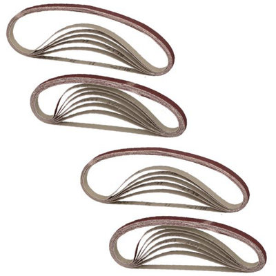 AB Tools 25Pc 10mm X 600mm Sanding Belts For Long Reach Air Sanders Grinding