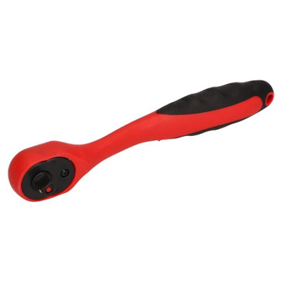 AB Tools 1/4" Drive Curved Quick Release Reversible Ratchet Socket Driver 150mm Length from B&Q