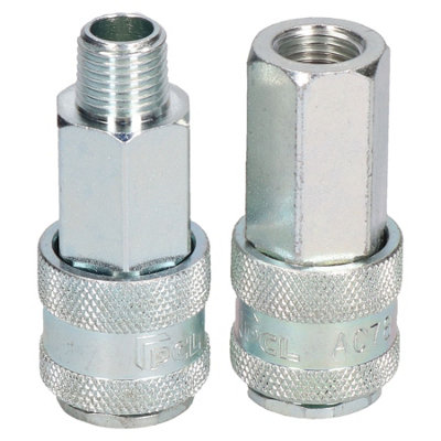 AB Tools Japanese American Nitto Profile Female Coupler 1/4" Bsp Air Fitting Coupling from B&Q