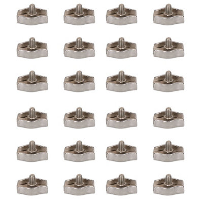 AB Tools 5mm Simplex Wire Rope / Cable Clamp Grips 24 Pack 316 Marine Stainless Steel from B&Q