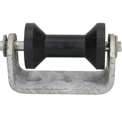 Ab Tools Boat Jetski Dinghy Trailer Keel Flat Roller & Galvanised Bracket