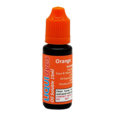 Liquidyes Solvent DyeOrange 15Ml from B&Q