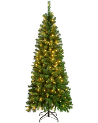 WeRChristmas Pre-Lit Slim Christmas Tree6Ft from B&Q
