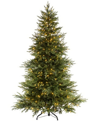 WeRChristmas Pre-Lit Traditional Fir Multi-Function Christmas Tree6 Ft from B&Q