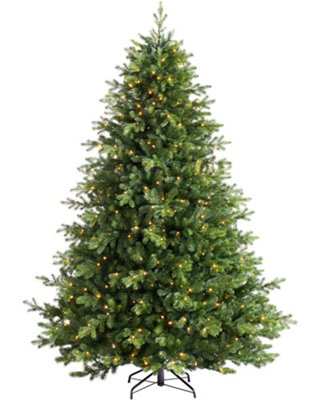 WeRChristmas Pre-Lit Balsam Fir Christmas Tree7 Ft from B&Q
