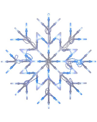 B&Q -  Snowflake Silhouette Blue 36Cm