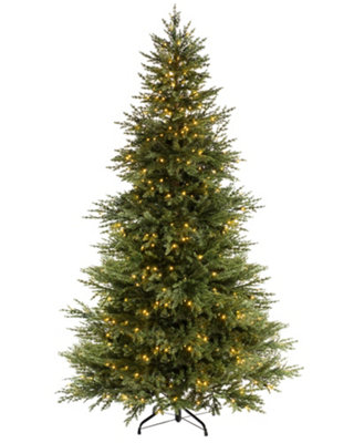 WeRChristmas Pre-Lit Traditional Fir Multi-Function Christmas Tree8 Ft from B&Q