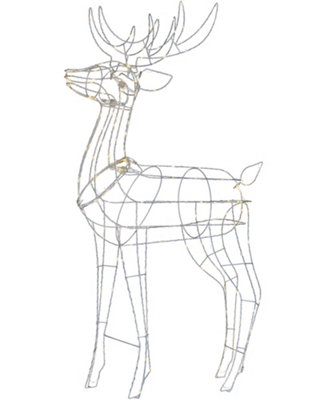WeRChristmas 3D Standing Reindeer Silhouette 110Cm from B&Q