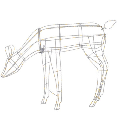 WeRChristmas 3D Grazing Reindeer Silhouette 81Cm from B&Q