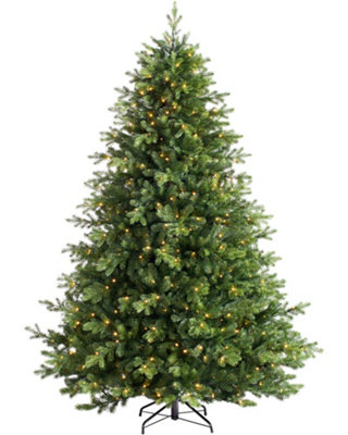 WeRChristmas Pre-Lit Balsam Fir Christmas Tree8 Ft from B&Q