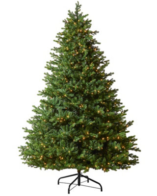 WeRChristmas Pre Lit Balsam Fir Christmas Tree 10Ft from B&Q