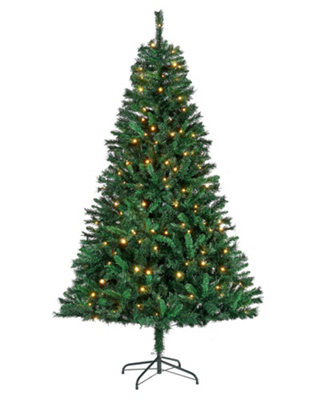 WeRChristmas Pre Lit Mixed Pine Christmas Tree 8Ft from B&Q