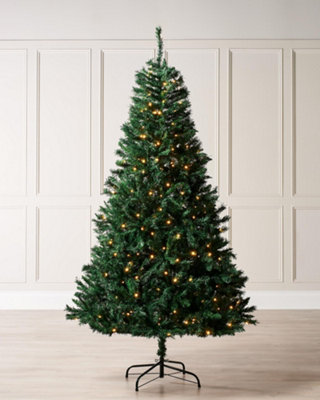 WeRChristmas Pre Lit Mixed Pine Christmas Tree 9Ft from B&Q