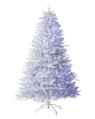 WeRChristmas Pre-Lit Mixed Pine White Christmas Tree6 Ft from B&Q
