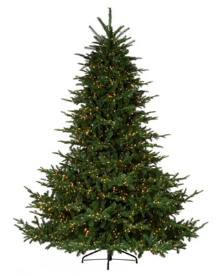 Werchristmas White/Light Pre-Lit Noble Fir Christmas Tree, 7.5 Ft 7.5Ft