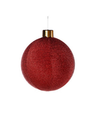 WeRChristmas Inflatable Tinsel Christmas BaubleRed45 Cm from B&Q