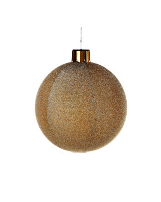 WeRChristmas Inflatable Tinsel Christmas BaubleGold45 Cm from B&Q