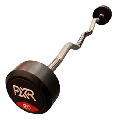 Fxr Sports Ez Round Rubber Barbell 20Kg from B&Q