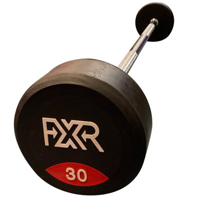 Fxr Sports Round Rubber Barbell 30Kg from B&Q