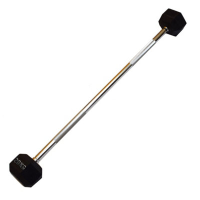 Fxr Sports Hex Fixed Weight Barbell 20Kg from B&Q