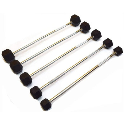 FXR Sports Hex Barbell 10Kg30Kg Full Set from B&Q