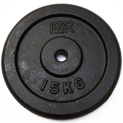 FXR Sports 1" Standard Cast Iron Weight Plates2 X 15Kg from B&Q