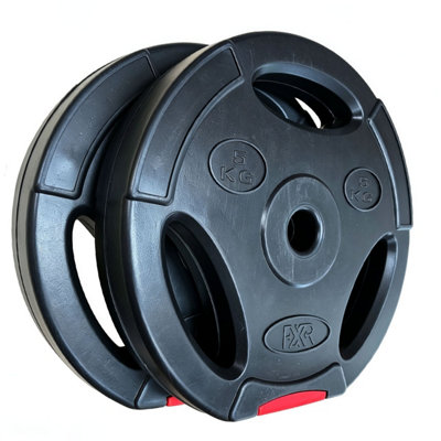 FXR Sports Vinyl TriGrip 1" Weight Plates2 X 5Kg from B&Q