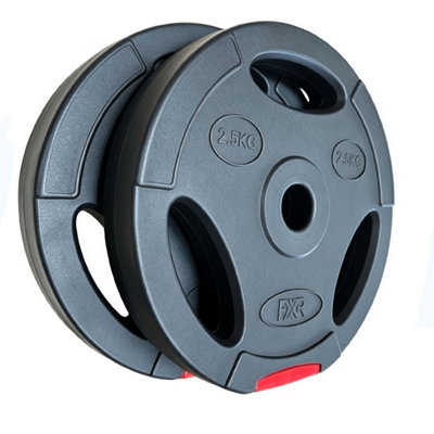 FXR Sports Vinyl TriGrip 1" Weight Plates2 X 2.5Kg from B&Q